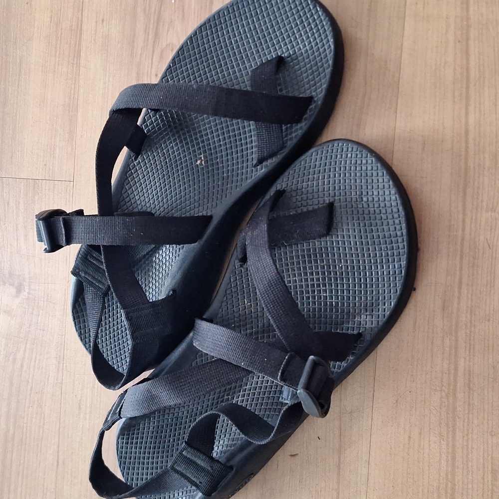 Chaco Z Cloud 2 Sandals Mens Size 11 Black Adjustable Strap Sport Hiking Shoes